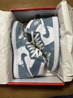 WMNS AIR JORDAN 1 RETRO HI OG DENIM 24cm