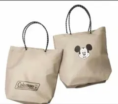 オトナミューズ7月号付録 コールマン／ミッキーマウス 両A面トートバッグ