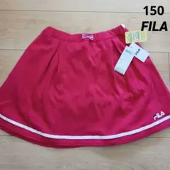 FILA パンツ付きスカート ウエストチェックリボン 150cm スカパン