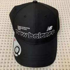 新品未使用new balance ゴルフ黒 キャップ マグネット付き