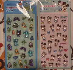 モンスターズ・インク＆ミッキー ぷくぷくシール2シートセット