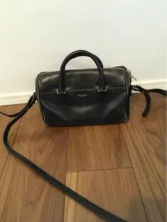 サンローラン　ベイビーダッフル　黒　ブラック　保存袋有　ショルダー