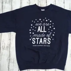 미국 헌 옷 길단 스웨트 ALLSTARS 양면 인쇄 별 아메카지