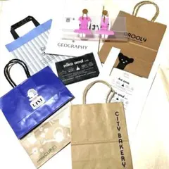 新品　有名スイーツやショップのショッパー　おまけ大阪万博紙ショッパー付