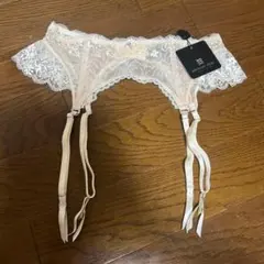 【新品タグ付】Pleasure State レースガーターベルト アイボリー/白のサムネイル