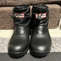 HUNTER ブラック スノーブーツ