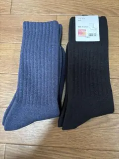 【新品未使用】 ユニクロ ヒートテックパイルソックス2足25-27cm