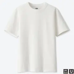 ユニクロ UNIQLO クルーネック半袖Tシャツ ホワイト 白T Mサイズ
