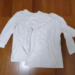 極暖ヒートテックコットンクルーネックT/9分袖 L 2枚組