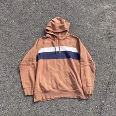 古着 00s ヴィンテージ パーカー ブラウン XL