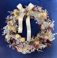 ★お値下げ！！　ドライフラワーリース 　自然素材