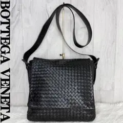 希少✨BOTTEGA VENETA ショルダーバッグ　オールレザー　ブラック BOTTEGA VENETA ボッテガヴェネタ バッグ レディース ショルダーバッグ