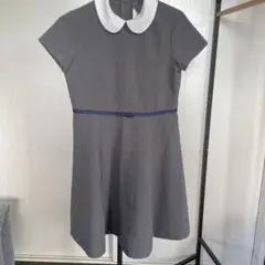 さらにお値下げしました☺︎グレーの襟付きAラインワンピース