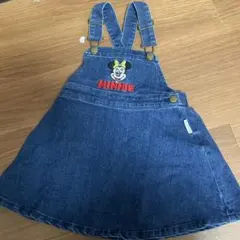 Disney ミニーマウス デニム ジャンバースカート 90-95cmのサムネイル
