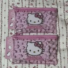 ダイソー キティ ポーチ 2個