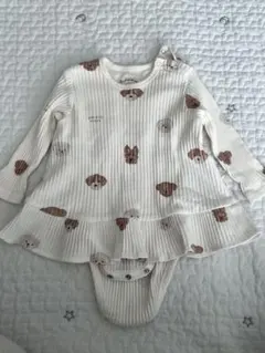 gelato pique 犬プリントロンパース 70