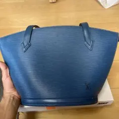 Louis Vuitton エピレザー トートバッグ ブルー