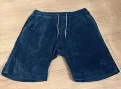 コーデュロイショートパンツ ダークブルー