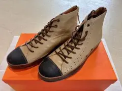 ENZO RAUDi レザー ジッパー付きハイカットシューズ