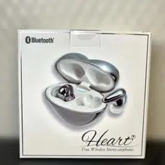 ハート型 Bluetooth ワイヤレスイヤホン TWS 可愛い 充電ケース付