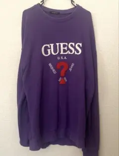 GUESS スウェット パープル L