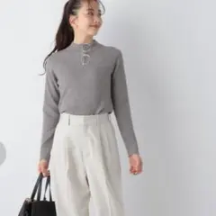 グローバルワーク メルティリブハイネックプルオーバー