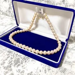 【極美品】アコヤ真珠　パール　ネックレス　40cm