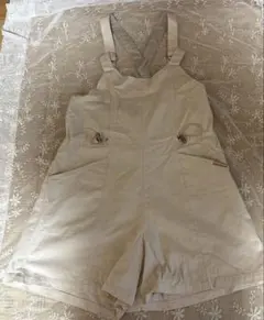 pom ponette オーバーオール&セーラーカラーTシャツ