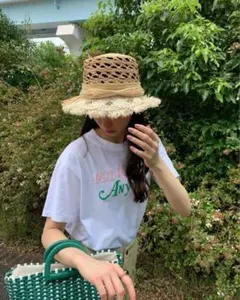 ✨️外側超美品✨️クリスチャン・ディオール　ストローハット　麦わら帽子 Christian Dior - DIORESORT ハット ストロー&リボン ディオール麦わら
