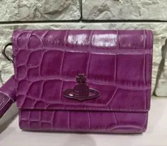 【新品未使用】Vivienne Westwood クロコ型押しタッセル付財布
