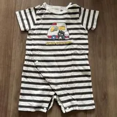 サンリオキャラクターズ ボーダー　ロンパース 80cm