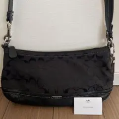 COACH シグネチャー キャンバス レザー 2WAYショルダーバッグ
