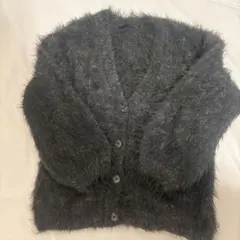 Heather シャイニーシャギーカーディガン ラメニット カーディガン