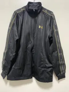 値下げ❗️美品❗️アンダーアーマージャージトップUNDER ARMOUR 黒金のサムネイル