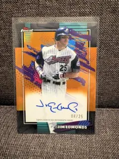 Topps Finest Jim Edmonds 친필 사인 카드 25장 한정