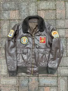 US navy 実物G-1 flight jacketサイズ38