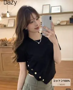 shein DAZY アシメTシャツ
