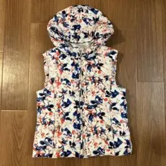 Zara Girls フラワープリント ダウンベスト 7/8 128cm