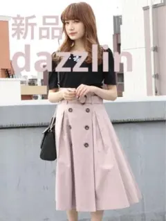 dazzlin❤️新品❤️トレンチスカートくすみピンク❤️
