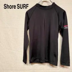 Shore SURF ラッシュガード 長袖 ブラック 13L 黒赤 白 伸縮性