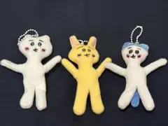 ちいかわ風 ぶさかわ ぬいぐるみちいかわ ハチワレ うさぎ 3点セット