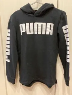 子供 PUMA フード付きパーカー 黒