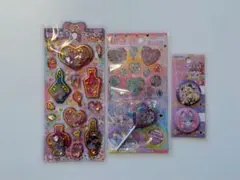 名探偵プリキュア ウォーターシール キャンディチャームシール クリップ缶バッジ