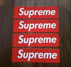 Supreme ステッカー 4枚セット 赤