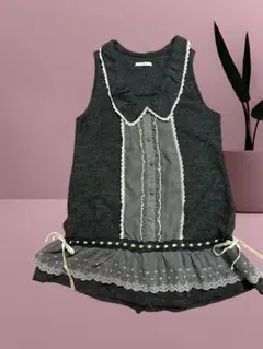 axes femme♡襟付きミニワンピースy2k フェアリーグランジ