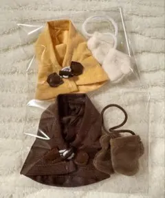新品未使用　Seria ダッフルコート ミトン ぬい服4点セット セリア