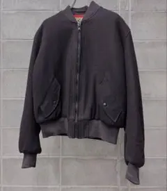 Wool MA-1 jacket チャコール vintage 90s