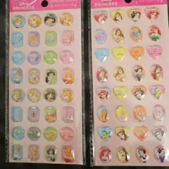 Disney プリンセス ストーンシール 2シートセット
