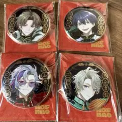 ろふまお　四神モチーフメタル缶バッジ　4種セット