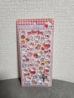 正規品 キティー サンリオ ボンボンドロップシール 第2弾 赤